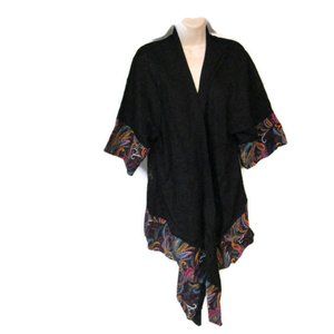 Decorative poncho cape